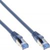 InLine Patch Cable - S / FTP (PiMf) - Cat.6A - 500MHz - Halogen Free - Copper - Blue - 15m (76815B)