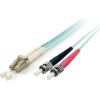 Equip Patchcord światłowodowy LC - ST Multimode Duplex OM3, 2m (255212)