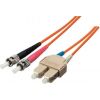 Equip Patchcord światłowodowy ST - SC Singlemode Duplex OS2, 2m, żółty (252332)