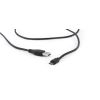 Gembird Double-sided Micro-USB to USB 2.0 AM cable, 1.8 m, black, blister