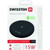 Swissten 15W Беспроводное зарядное устройство с USB-C 1.5m кабелем черный