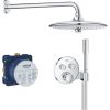 Grohe iebūvējamā dušas termostata komplekts SmartControl Euphoria 260, ar 2 izejām, hroms