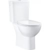 Grohe pods BauCeramic Rimless, 356x600mm, horizontāls izvads, ar vāku QR/SC, balts 39496000
