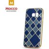 Mocco Geometric Plating Силиконовый чехол для Huawei P9 Lite Синий - Золотой