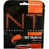 Теннисные струны Dunlop NT HYBRID ORANGE+ 1.31/1.27mm набор, черная /желтая