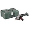 Leņķa slīpmašīna WB 18 LTX BL 125 Quick karkass, MetaLoc, Metabo