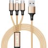 ILike  Charging Cable 3 in 1 CCI02 Gold