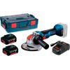 Bosch GWX 18V-10 Professional (2 x GBA 18V 5.0Ah, GAL 1880 CV, L-Boxx) Akumulatora slīpmašīna