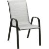Стул DUBLIN 73x55,5xH93см, сиденье и спинка: textiline, цвет: серебряно-серый, стальная рама, цвет: тёмно-коричневый