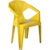 Krēsls MUZE 56x50,6xH80cm, materiāls: plastmasas, krāsa: dzeltens