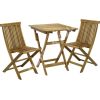 Balkona komplekts FINLAY, galds un 2 krēsli (13181), 60x60xH72cm, saliekams, koks: akācija, apdare: piesūcināts ar eļļu