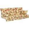 Подушки для качелей ROMA 56x108см/3штб цветы на бежевом фоне