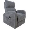 Recliner armchair BARNY 72x93xH104cm, electrical, grey