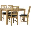 Dining set CHICAGO NEW with 4-chairs (19951), oak