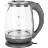 ECG Electric kettle RK 2020 Grey Glass, 2 L, 360° base with power cord storage, Blue backlight, 1850-2200 W / ECGRK2020GREYGLASS