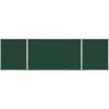 2X3 Zaļa magnētiska tāfele 170x100/340 trīsdaļīga