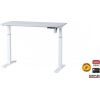 Regulējama augstuma galds SUN-FLEX®EASYDESK ELITE, elektrisks, viens motors, balts, galda virsma 120x60cm, balta