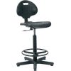 Высокий рабочий стул NARGO 71x71xH89-120cм, сиденье и спинка: пластик, цвет: чёрный