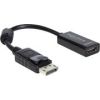 DELOCK Adaptor DP-St > HDMI-Bu 22,5cm bl