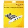 DELOCK PCIe USB 3.0 3x ext. + 1x int.