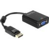 DELOCK Adaptor DP-St > VGA-Bu 22,5cm bla