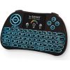 Savio KW-03 Bezvadu Kompakta Klaviatūra PC / PS4 / XBOX / Smart TV / Android + TouchPad Melna (Ar RGB Apgaismojumu)