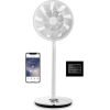 Duux Smart Fan Whisper Flex Smart Black with Battery Pack Stand Fan, Timer, Number of speeds 26, 2-22 W, Oscillation, Diameter 34 cm, White