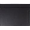 Desk mat WALTER, 34x45cm, black leather