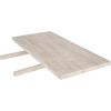Detaļas galda pagarināšanai OXFORD 50x100cm, materiāls: ozolkoka finierējums, apdare: balts eļļots