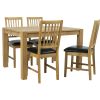 Dining set CHICAGO NEW with 4-chairs (19951), oak