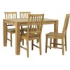 Dining set CHICAGO NEW with 4-chairs (19954), oak