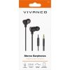 Vivanco наушники + микрофон Stereo Earphones, черные (61738)