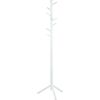 Напольная вешалка BREMEN 51x45xH176см, 8-крючки, материал: дерево, цвет: белый, обработка: лакированный