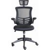 Darba krēsls RAGUSA 66,5x51xH117-126cm, sēdeklis un atzveltne: auduma siets, krāsa: melna