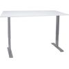 Desk ERGO with 2-motors 140x80x60-125cm white/grey