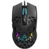 Canyon Puncher GM-20 High-end Gaming Mouse with 7 programmable buttons, Pixart 3360 optical sensor, 6 levels of DPI and up to 12000, 10 million times key life, 1.65m Ultraweave cable, Low friction with PTFE feet and colorful RGB lights, Black, size:126x67