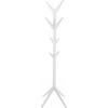 Напольная вешалка ASCOT 42x42xH178см, 8-крючки, материал: дерево, цвет: белый, обработка: лакированный