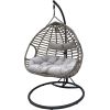 Saska Garden pakaramais krēsls 2 personām Luxe Duo pelēks Dārza šūpuļkrēsli