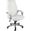 Рабочий стул ELEGANT 62,5x76,5xH112-119,5см, сиденье и спинка: кожзаменитель, цвет: белый