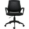 Рабочий стул BRESCIA, 61,5x57xH91-102см, сиденье: ткань, цвет: чёрный, спинка: сетка, цвет: чёрный