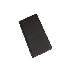 Panta Plast Vizītkaršu bloknots Pantaplast, 96 vizītkartēm, melns    24.5 cm x 12 cm