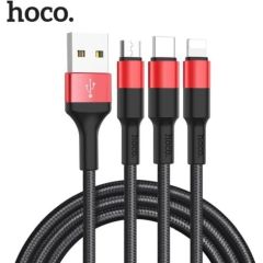 Hoco X26 USB 3IN1 USB TYPE-C/8-PIN APPLE LIGHTNING/USB MICRO 1M