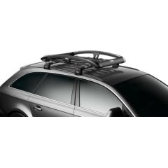 THULE Trail M, Black (135x90x18cm) jumta grozs lielgabarīta kravai.