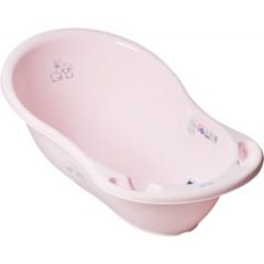 vanna 86 cm ar korķi RABBITS light pink  TegaBaby KR-004 Mazuļu vannas, vannošanas piederumi
