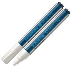 Noturīgais marķieris Schneider PAINT MARKER Maxx 270, 1-3mm, konisks, balts Marķieri