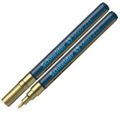 Noturīgais marķieris SCHNEIDER PAINT MARKER Maxx 271, 1-2mm, konisks, zelta Marķieri