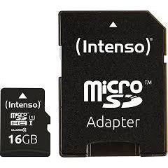 INTENSO MICRO SDHC 16GB UHS-I/W/ADAPTER 3423470