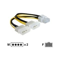 DELOCK Cable PCIe power suply 8p>2x5,25Z