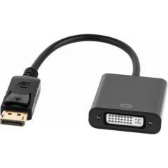 Cabletech adaptera savienotājs DISPLAYPORT spraudnis - DVI ligzda (24 + 5) Melns