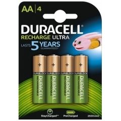 Duracell HR6 AA 2500mAh Recharge Ultra 4 Pack